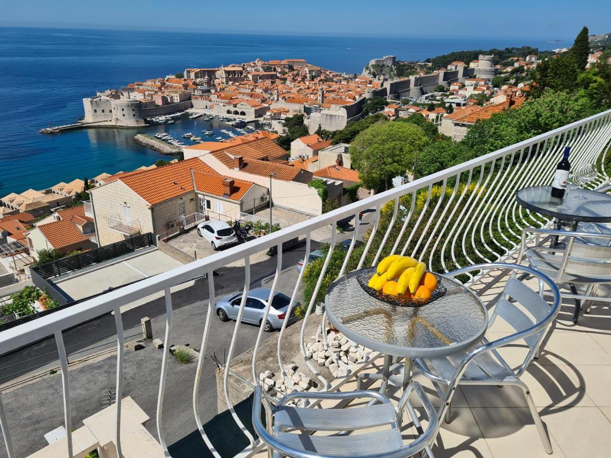 Panoramic Sea And Old Town View Dubrovnik Apartment Luaran gambar