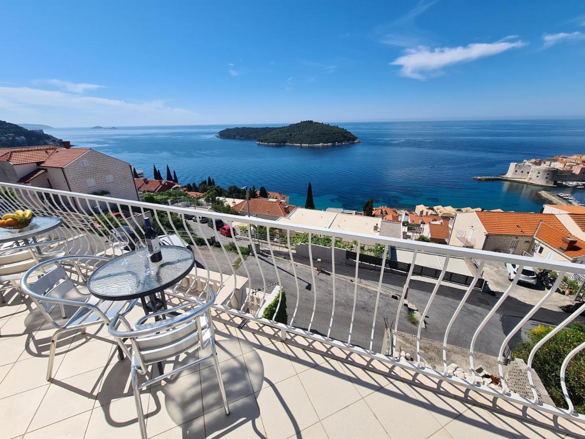 Panoramic Sea And Old Town View Dubrovnik Apartment Luaran gambar