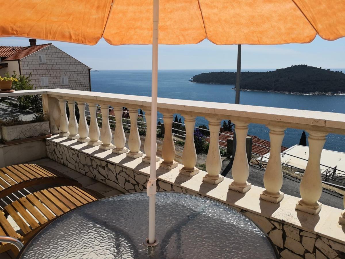Panoramic Sea And Old Town View Dubrovnik Apartment Luaran gambar