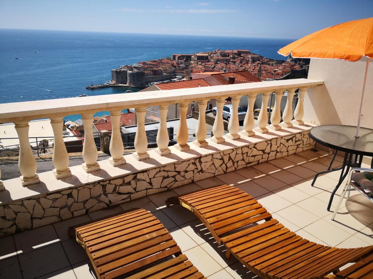 Panoramic Sea And Old Town View Dubrovnik Apartment Luaran gambar