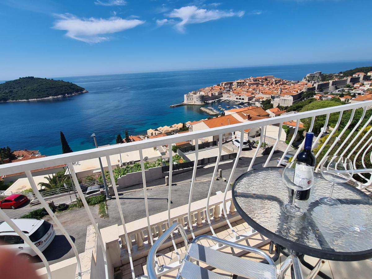 Panoramic Sea And Old Town View Dubrovnik Apartment Luaran gambar