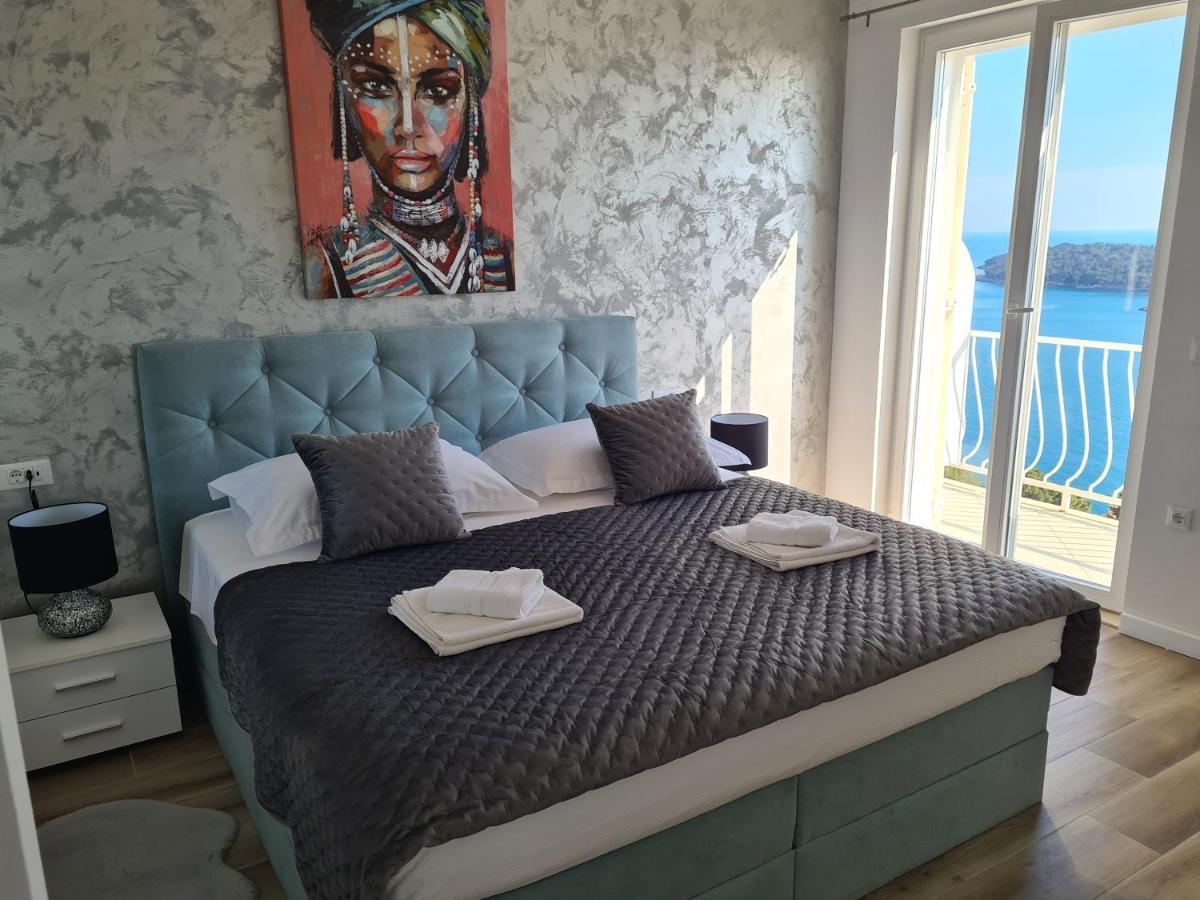 Panoramic Sea And Old Town View Dubrovnik Apartment Luaran gambar
